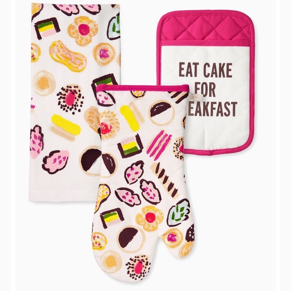 kate spade Other - NWT Kate Spade Eat Cake 3-piece Kitchen Set